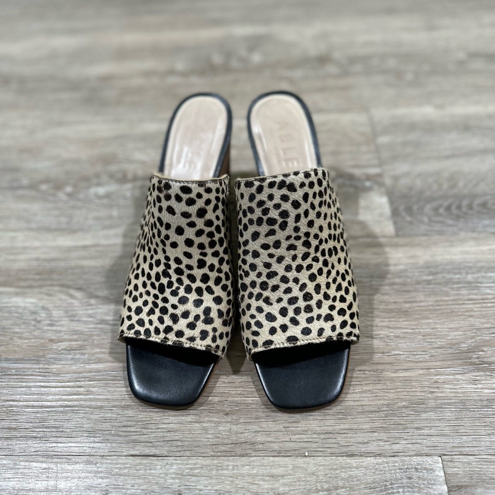 Able Leopard Print Heels